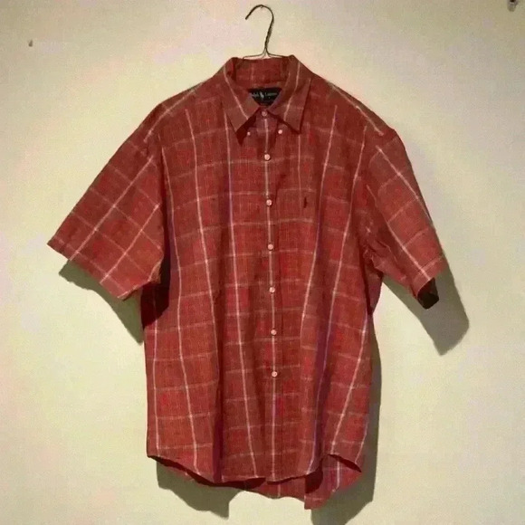 Ralph Lauren  Blake button down short sleeve shirt 100% cotton - Picture 1 of 6